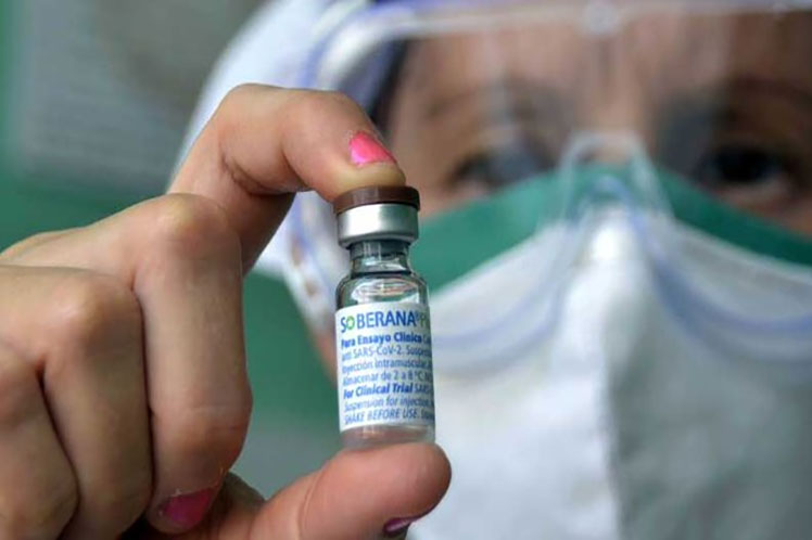 At the end of the investigation, the effectiveness of Soberana 01 is expected to equal or exceed Soberana 02.