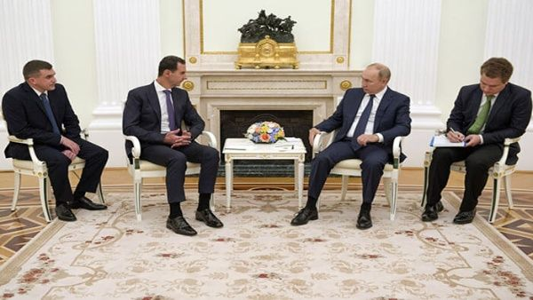 Presidentes de Siria y Rusia se reunieron en Moscú.