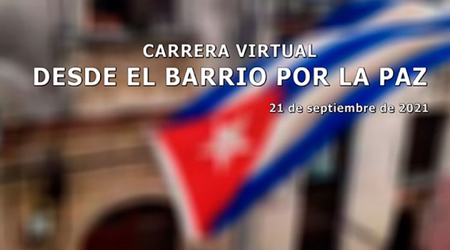 Carrera por la paz en los barrios de Cuba.