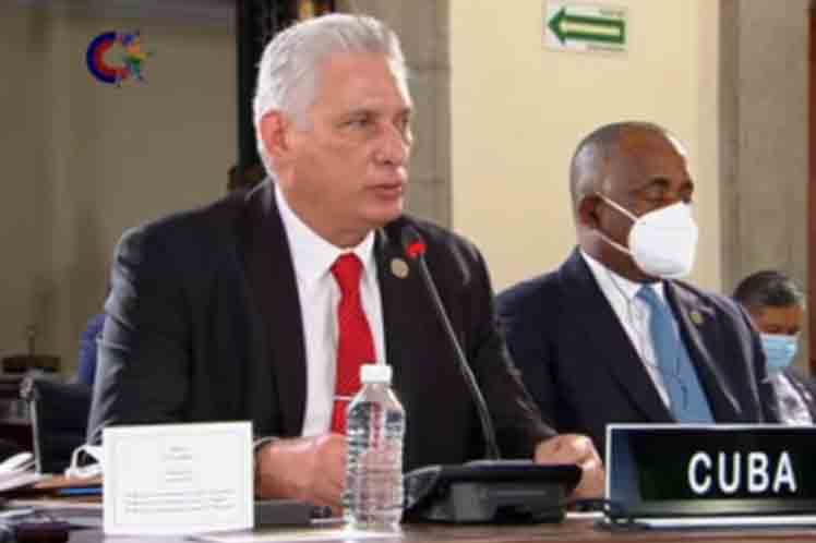 Díaz-Canel reiteró que Cuba continuará con la defensa de la justicia social con todos y para el bien de todos como quería el Héroe Nacional de la nación caribeña, José Martí.