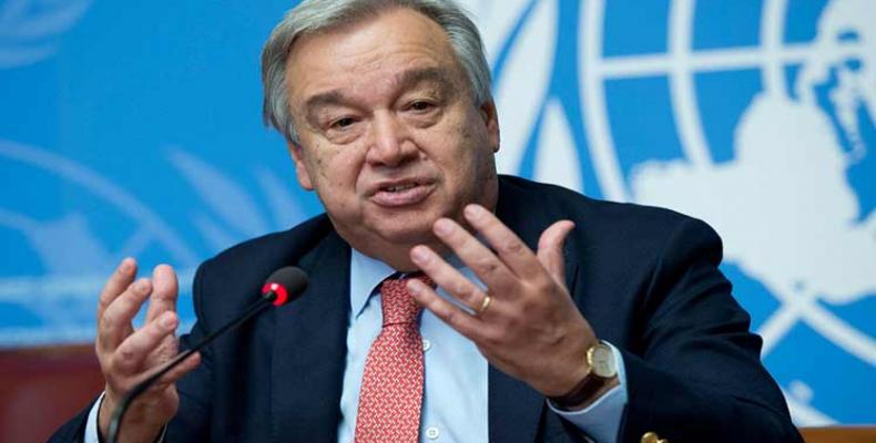 Secretary General of the United Nations, António Guterres.