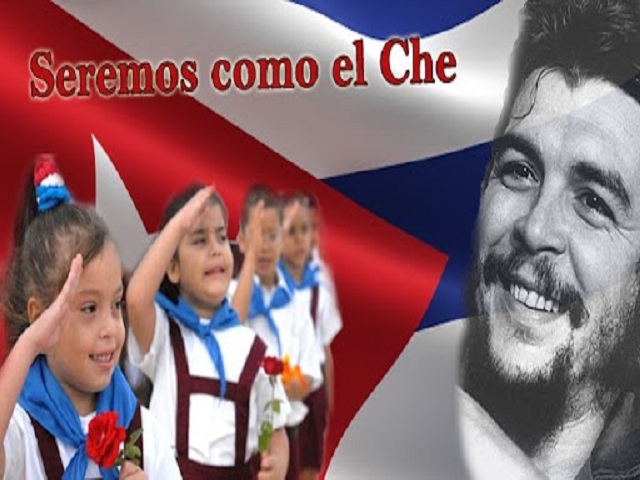 "Seremos como el Che": anhelo de los pioneros cubanos.