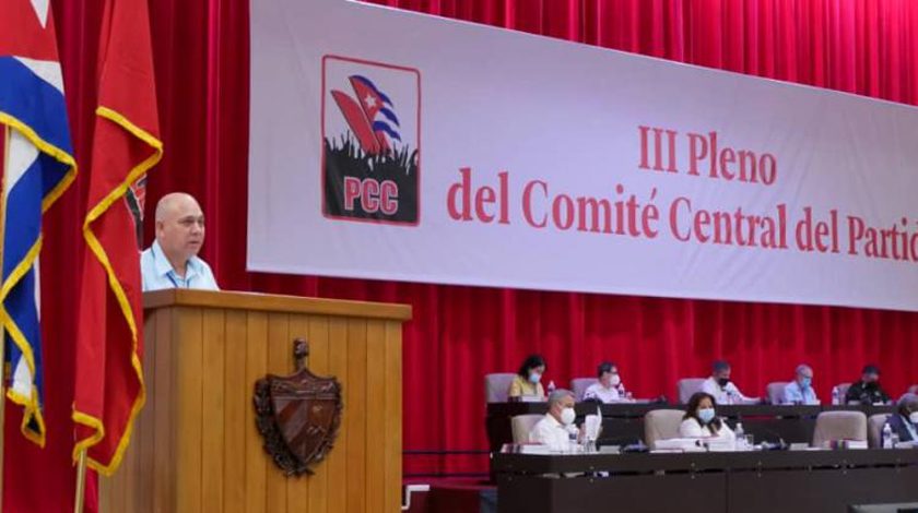 Miembro del Buró Político y Secretario de Organización y Política de Cuadros, Roberto Morales Ojeda. Foto: Radio Habana Cuba