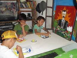 Los pequeños competirán en las manifestaciones de dibujo y pintura. Foto: Radio Camoa