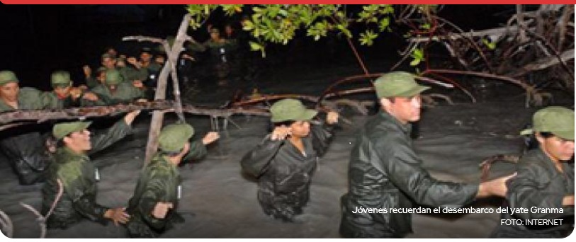 Jóvenes recuerdan el desembarco del yate Granma.