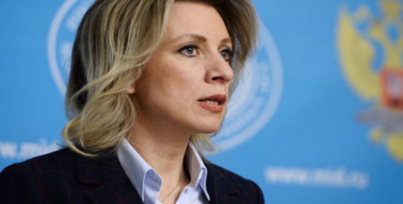 Spokesperson for the Russian Ministry of Foreign Affairs, María Zajárova.