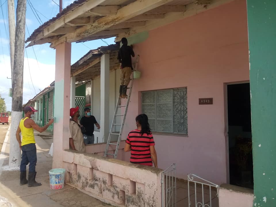 Labores constructivas en Consejo Popular Amistad-Río Seco.