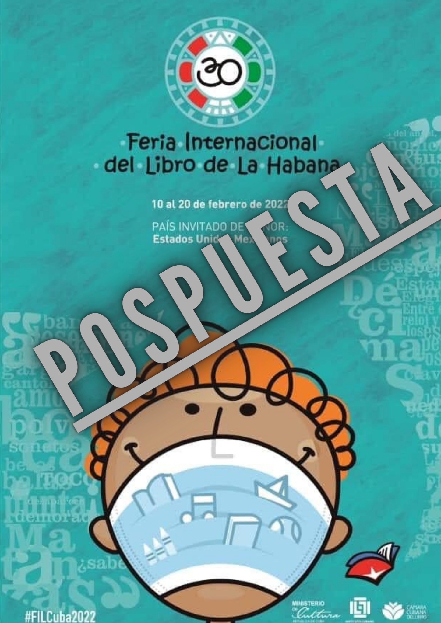 Posponen trigésima edición de la Feria Internacional del Libro de La Habana.