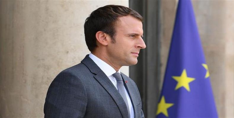 El presidente francés, Emmanuel Macron. Foto: Radio Habana Cuba