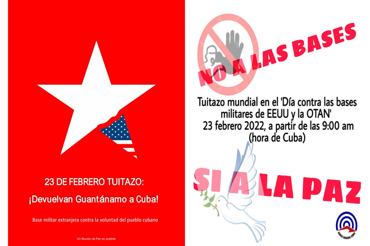 In Cuba, a worldwide tweet against foreign military bases.