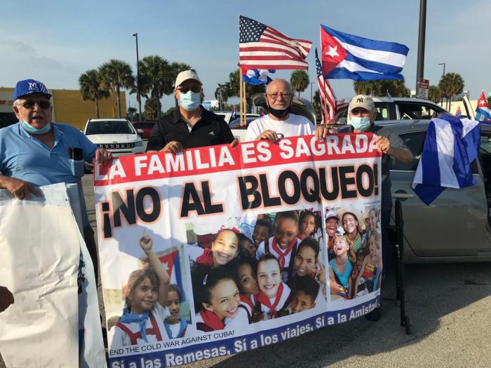 Caravanas en Estados Unidos piden este domingo fin del bloqueo a Cuba. Foto: Radio Habana Cuba