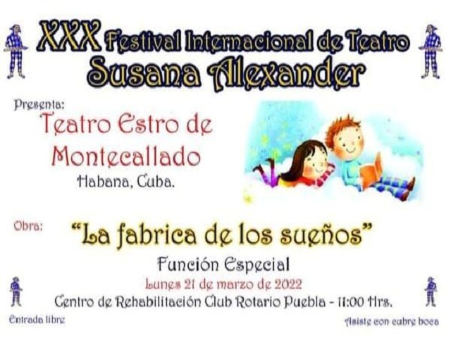 Estro de Montecallado theater group will participate at International Festival in Mexico.