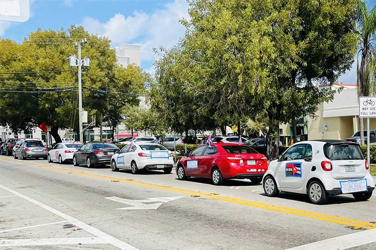 Según el programa la caravana de Miami comenzará a las 10:00 hora local. Foto: Prensa Latina