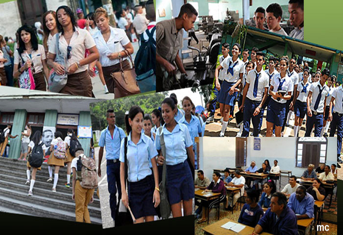 The new school year for various teachings began today in Cuba.