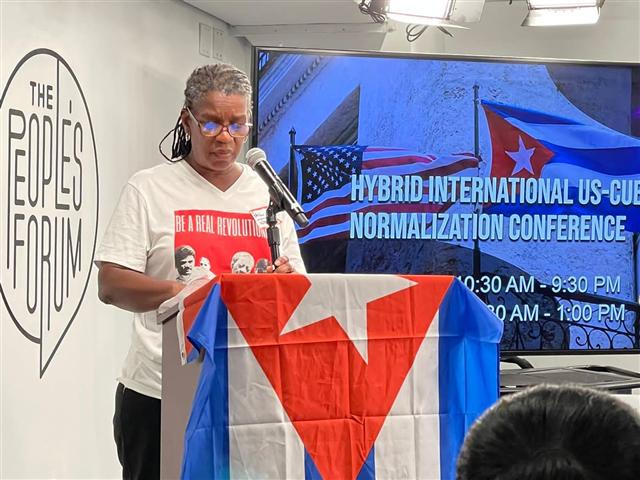 Entre los panelistas se encuentra la Embajadora de la Federación Internacional de Género y Derechos Humanos, Kathryn Trujillo-Hall. Foto: Prensa Latina