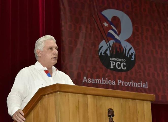 Presidente de la República de Cuba, Miguel Díaz-Canel. Foto: Prensa Latina