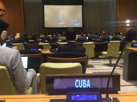 Electa Cuba para órganos del Consejo Económico y Social de la ONU. Foto: Prensa Latina