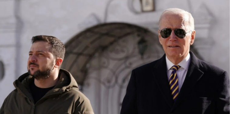 Biden arrives in Ukraine on unannounced visit.