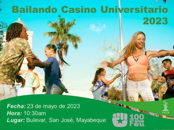 Bailando Casino Universitario 2023.