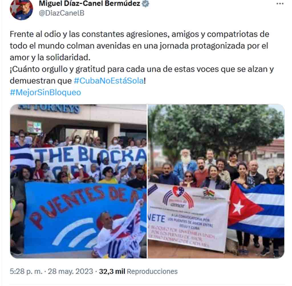Autoridades de Cuba agradecen solidaridad contra bloqueo de EEUU.