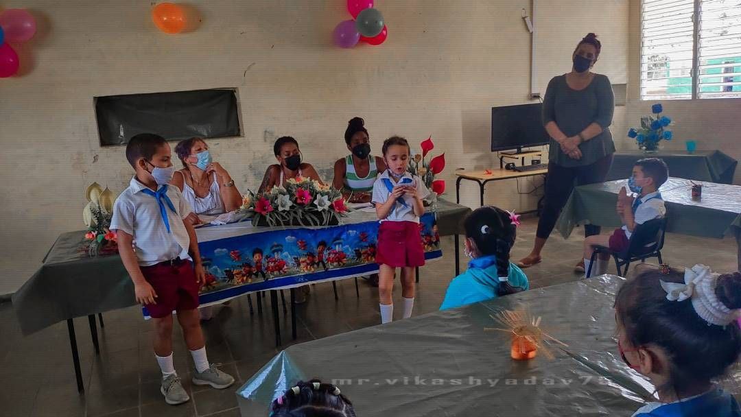 Festival de Lectura y Cálculo en escuela primaria Raúl Hernández de Jaruco.