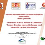 ¡Convocatoria abierta! Evento Puertas Abiertas al Desarrollo