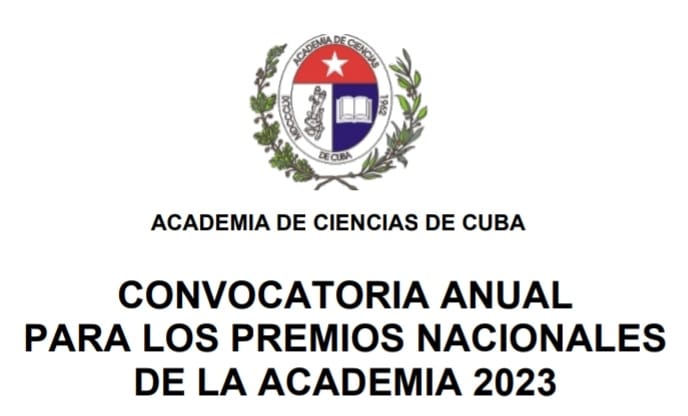 Convoca la Academia de Ciencias de Cuba a sus Premios.