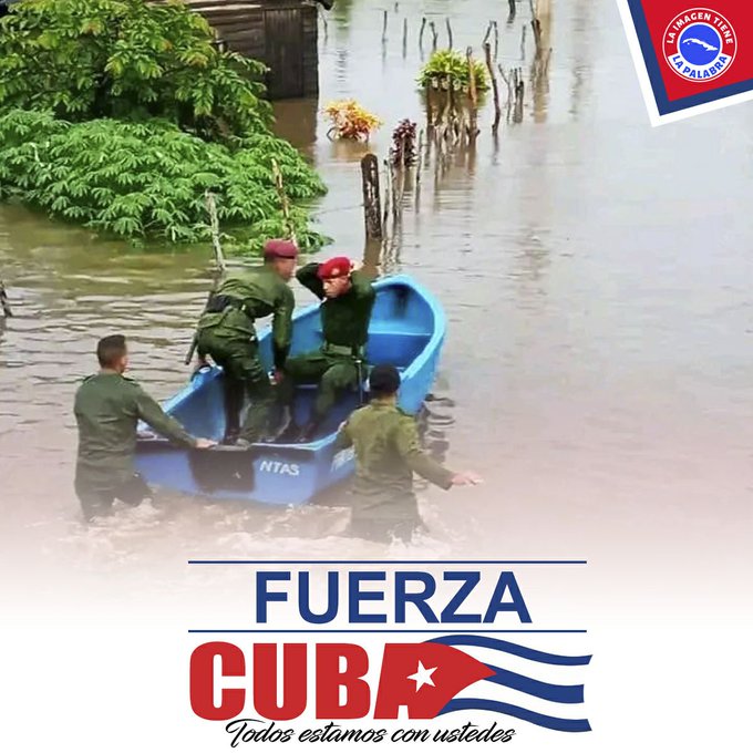 Presidente cubano expresa solidaridad con afectados por las lluvias.