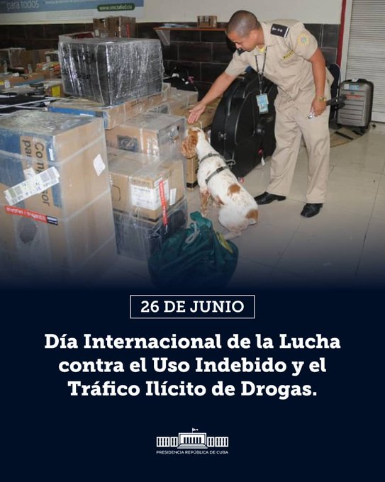 Reitera Cuba política de tolerancia cero al tráfico de drogas.