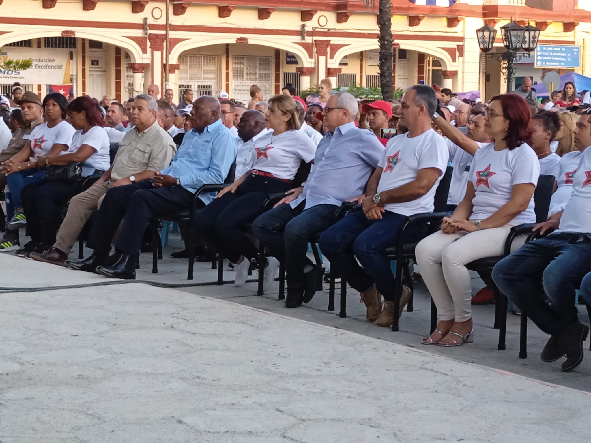 Acto en saludo al 26 de Julio en Güines.