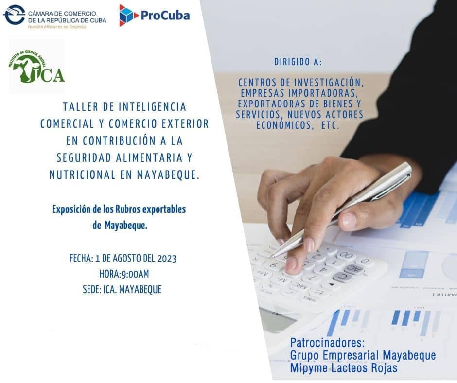 Primer Taller de Inteligencia Comercial y Comercio Exterior en Mayabeque.