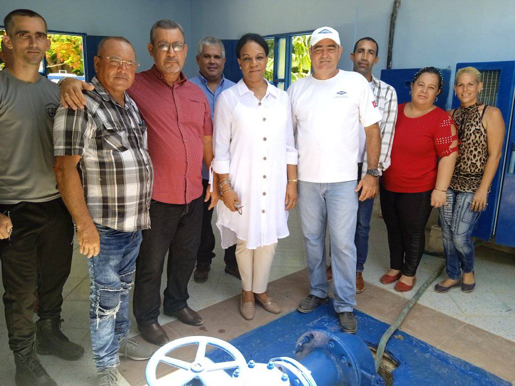 Inauguraron en Batabanó el Pozo San Vicente para mejorar el abasto de agua potable.