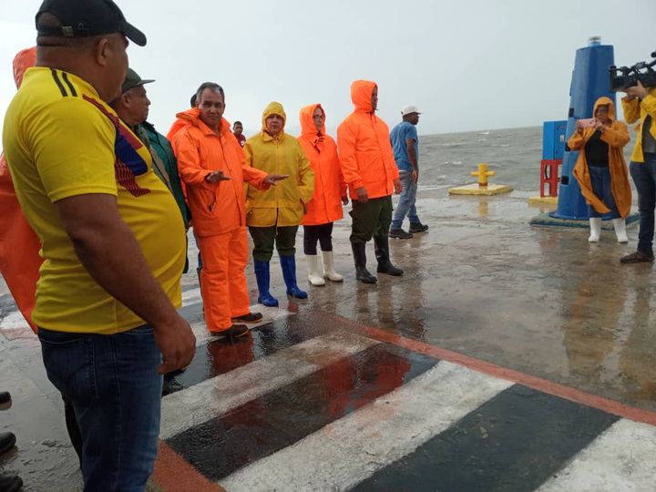 Consejo de Defensa Provincial recorre zonas con peligro de inundación en Batabanó.
