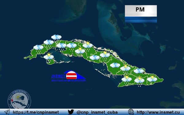 Chubascos y tormentas eléctricas en Occidente