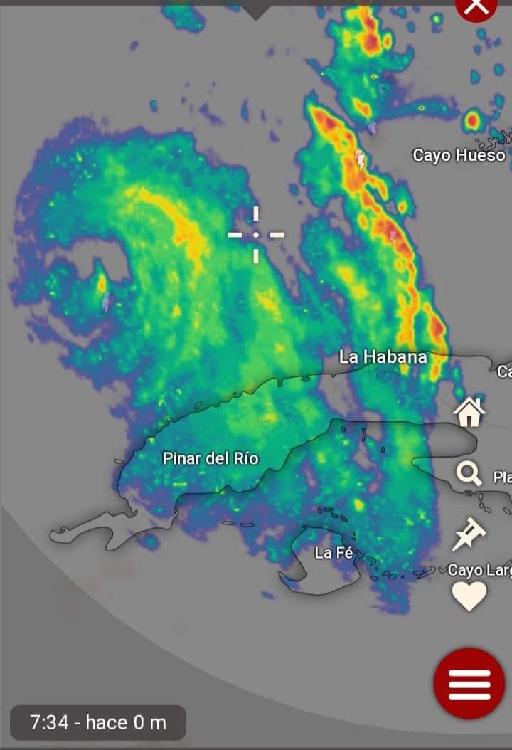 Llueve continuamente en Melena del Sur.