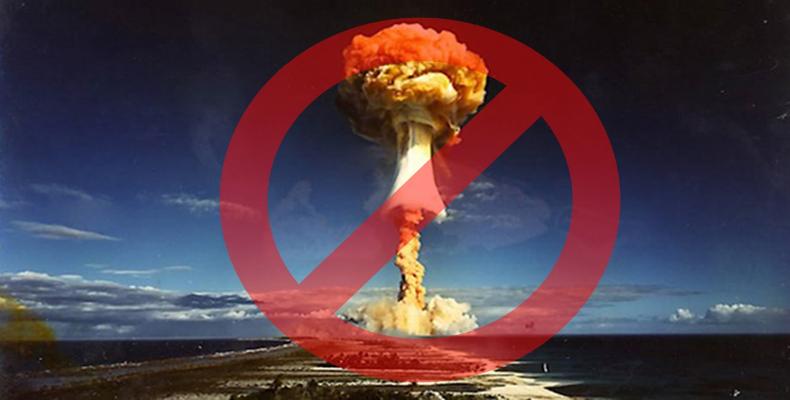 Cuba aboga por eliminación total de armas nucleares.