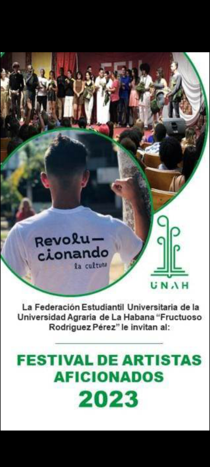 Preparan Festival de Artistas Aficionados en Universidad Agraria de La Habana.