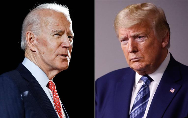 Según encuesta posible revancha Biden-Trump en 2024 augura empate