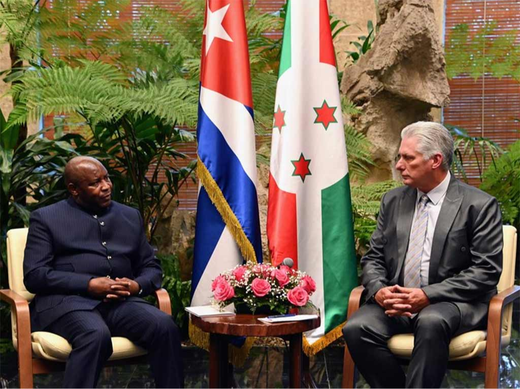 Recibió presidente de Cuba a su homólogo de Burundi