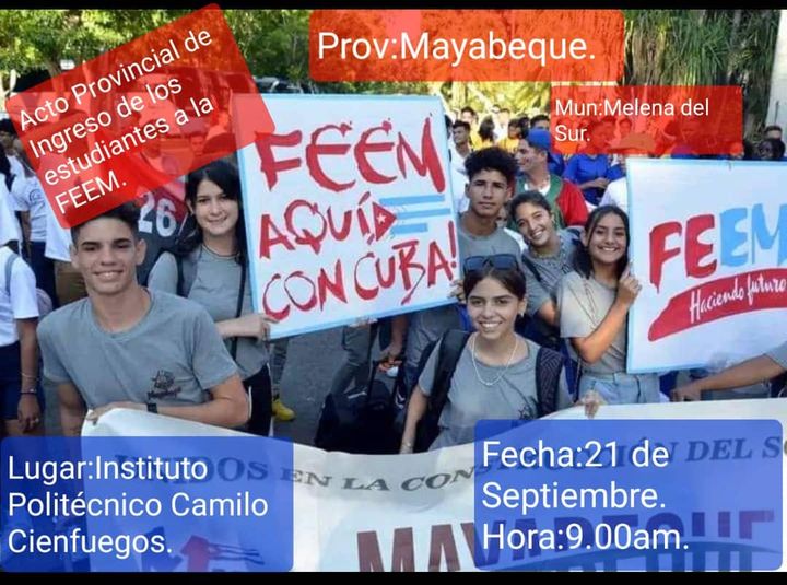Federación de Estudiantes de la Enseñanza Media de Mayabeque continúa haciendo futuro