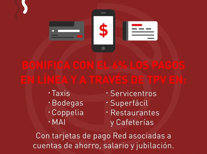 Extienden bonificación para pagos electrónicos.