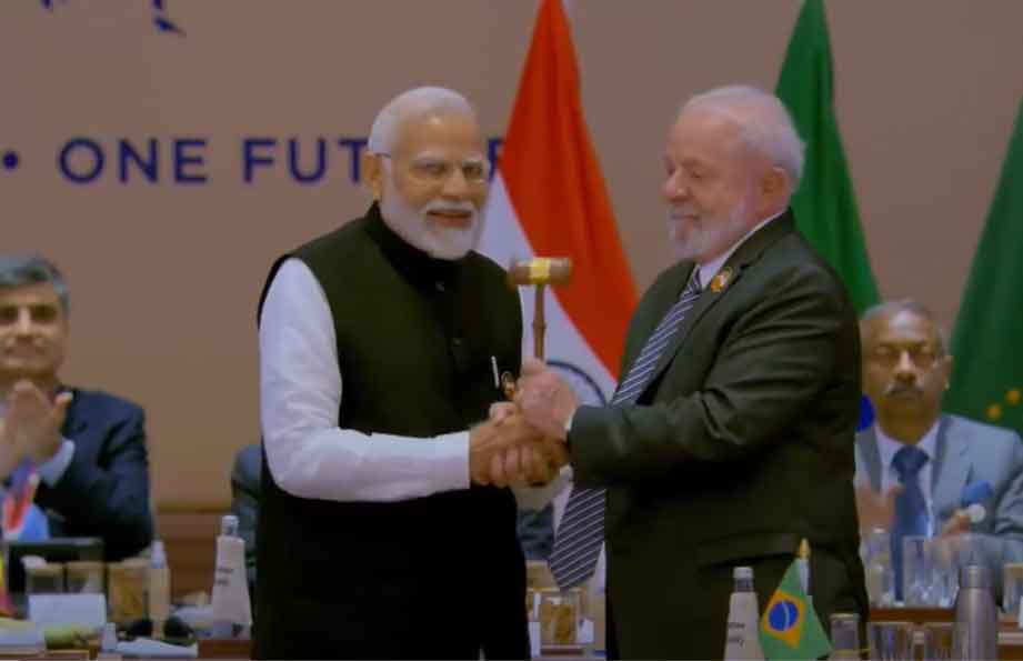 Entrega India a Brasil presidencia de G20. Foto: Prensa Latina