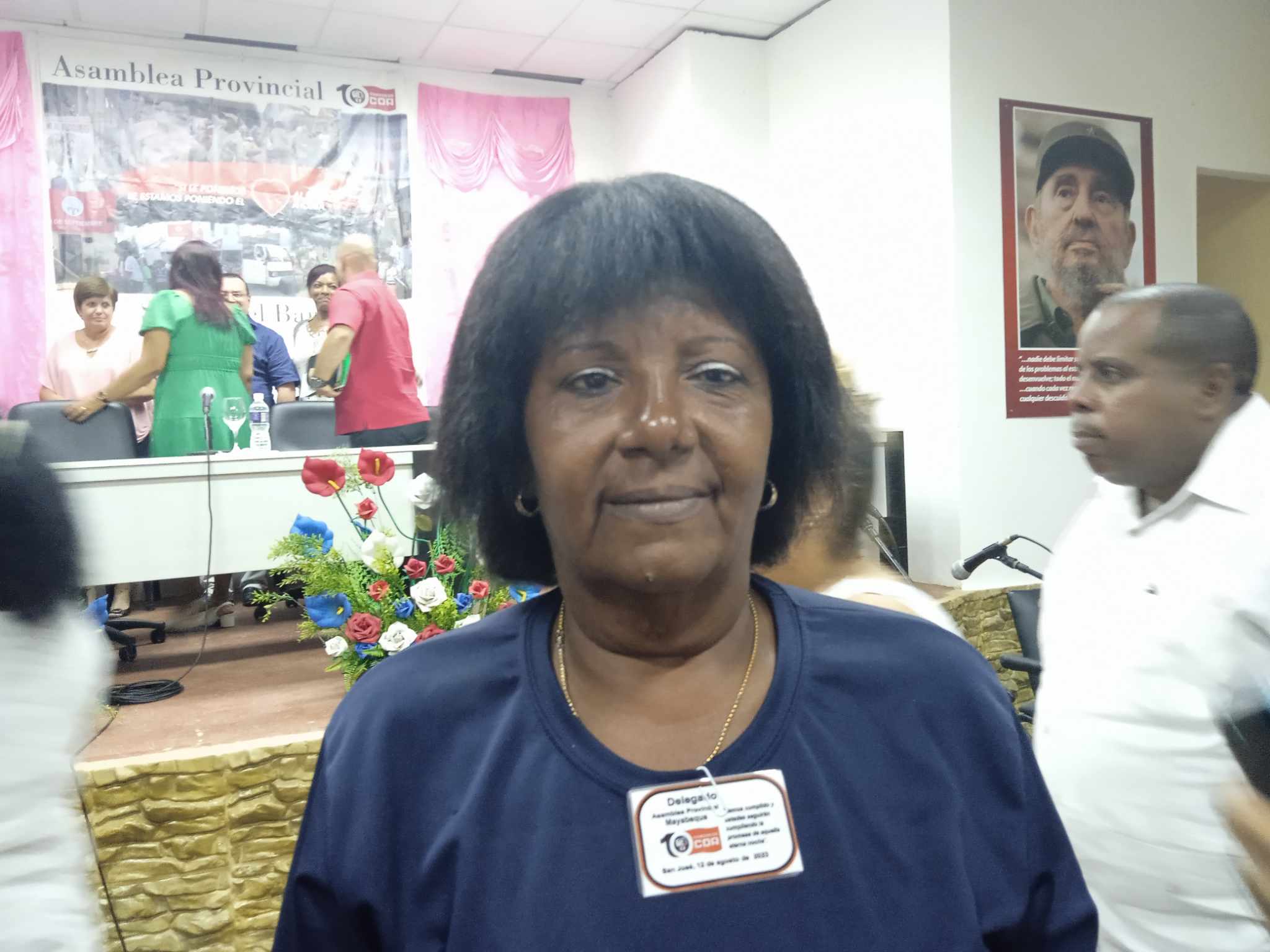 Niurka Moreno es delegada directa del Décimo Congreso de los Comités de Defensa de la Revolución. Foto: Cortesía de la autora