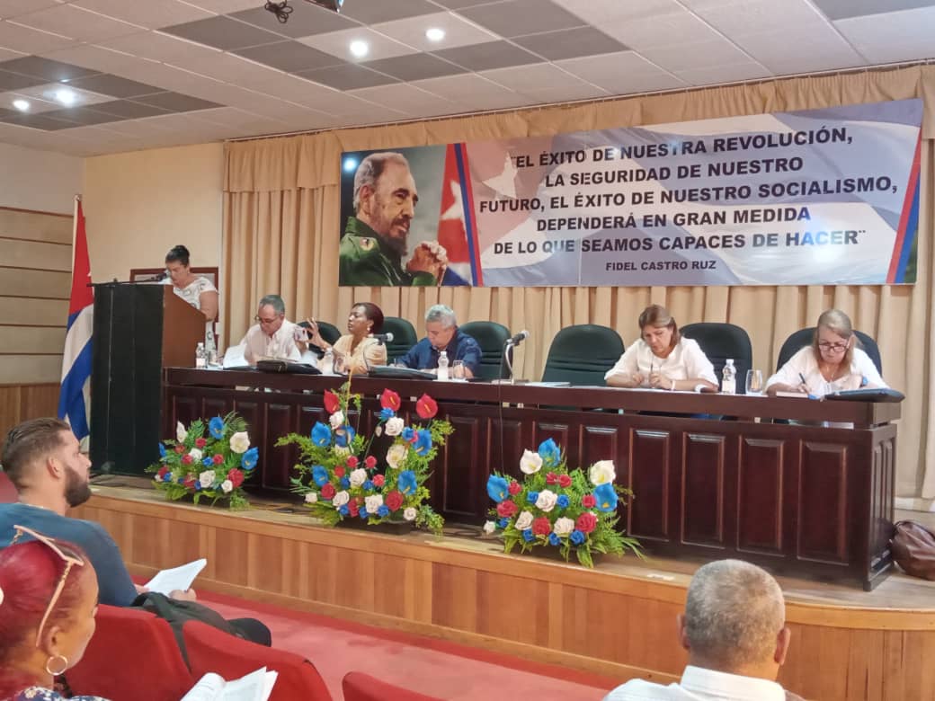 Preside Ulises Guilarte de Nacimiento Pleno de la Central de Trabajadores de Cuba en Mayabeque.