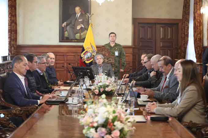 Gabinete de Seguridad sesiona tras suceso en penitenciaria de Ecuador