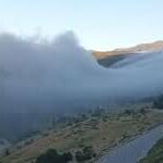 Avistan en Caraballo banco de niebla