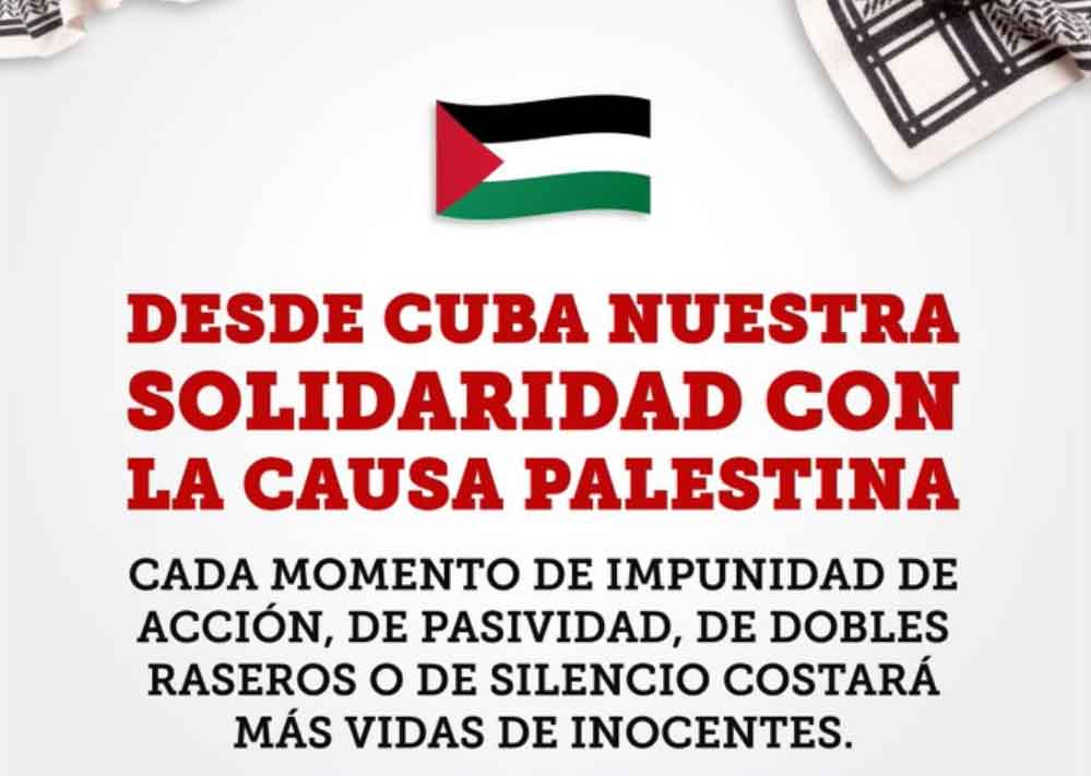 Presidente de Cuba reiteró condena a masacre israelí en Palestina