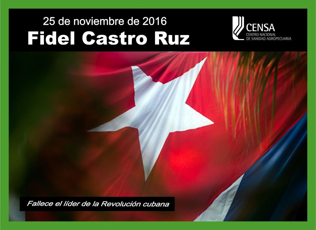 Centro Nacional de Sanidad Agropecuaria rendirá homenaje a Fidel