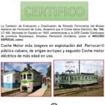 Reciben coches motores eléctricos Récord Ferroviario 2023