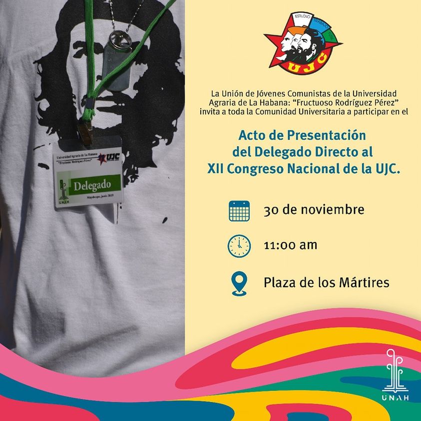 Universidad de Mayabeque presentará Delegado Directo al XII Congreso Nacional de la UJC